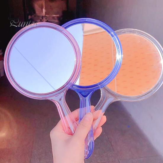 Cosmetic Mirror Makeup Clear Image Comfortable Grip Good Reflection Cosmetics Vanity Burr Free Double-Sided Handheld Magnifying Gift Supply Carry on