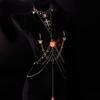 Nipple Clip Breast Stimulate Bondage Restriction Luxurious One-piece Sparkling Diamonds Glowing Night Light Anal Plug Sex Toys