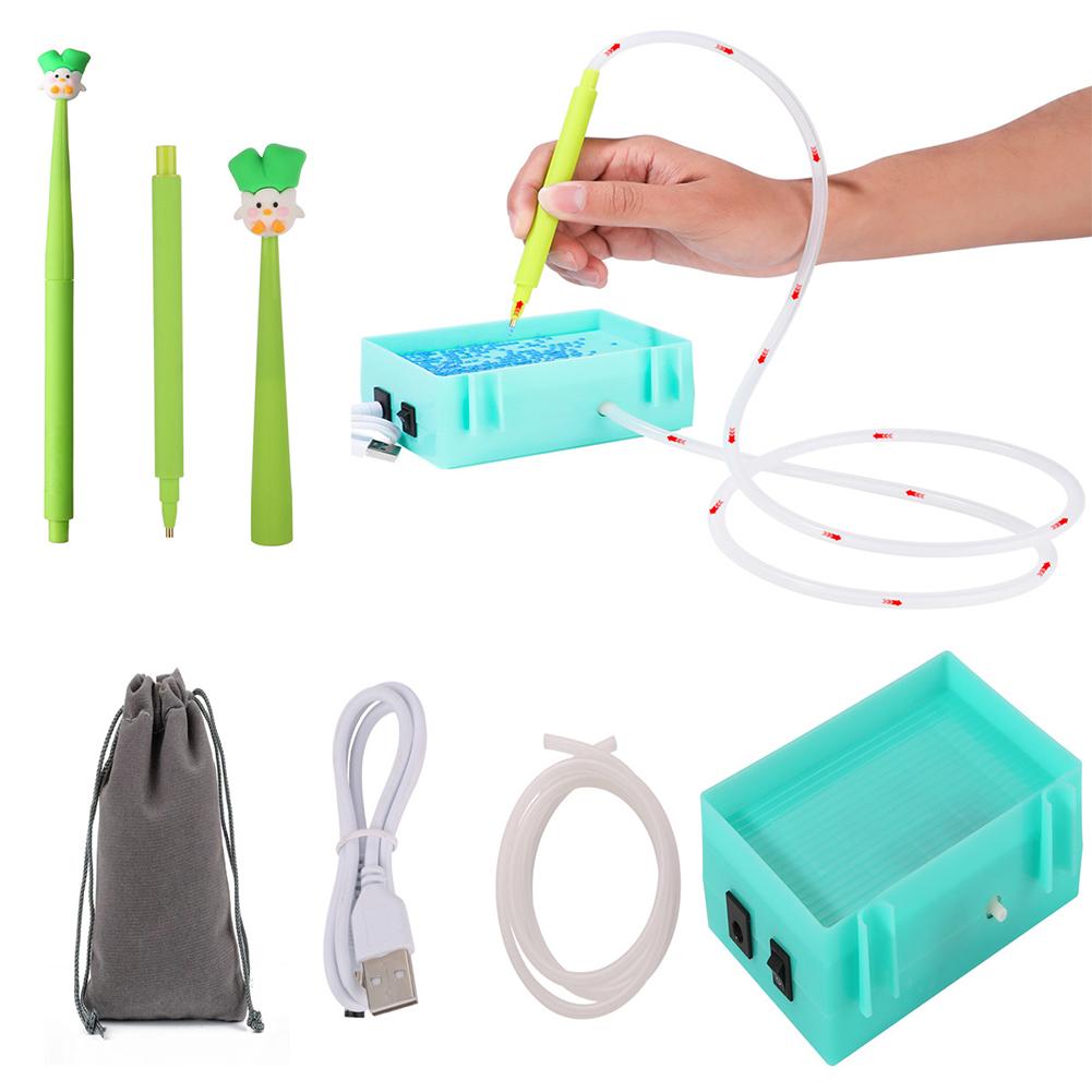 

Electric Diamond Suction Tool USB Powered Suction Diamond Vacuum Device Portable Vacuum Diamond Painting Pen Kit for Art Craft Plugged In