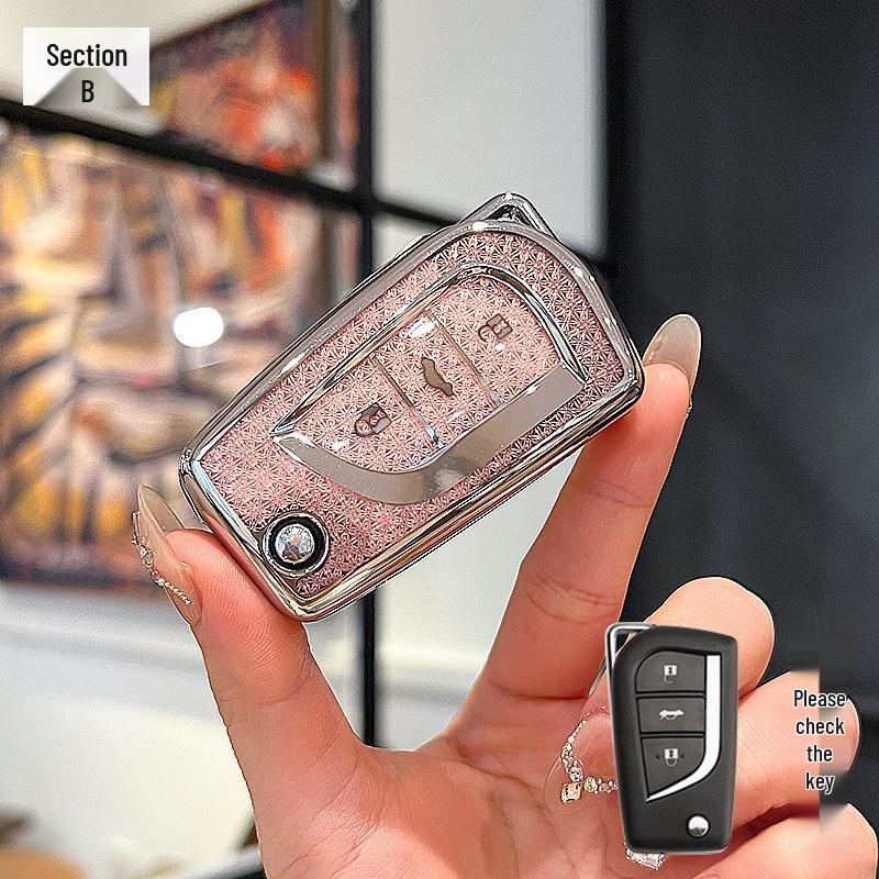 Key Cover for Toyota Camry, RAV4, Corolla, Highlander, Levin, Velanda, and Asia Dragon