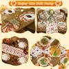 OWENIE Fall Placemats Set of 4, Autumn Printed Pumpkin Textured Fabric Place Mats for Kitchen Dining Table,Thanksgiving Harvest Halloween Holiday