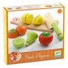 DJECO Fruit Vegetable Pretend Play Set with Fruit Cutting Knife and Velcro Perfect for Girls Ages and Perfect for Preschool and Elementary School