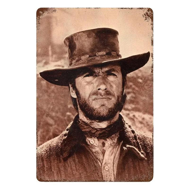 1 Stück Cowboys Metallschild Vintage Western Cowboys Reiten Pferde Metallposter Wandkunst Dekor für Zuhause Bars Clubs Cafés 8×12 Zoll