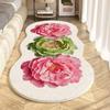 3D Flower Carpet Thickened Comfortable Room Bedside Carpet Living Room Coffee Table Carpet Dirt Resistant