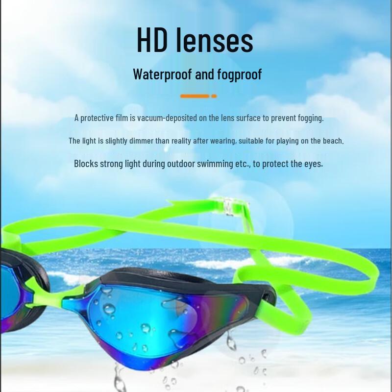 WEZHO Anti-Fog Electroplated Swimming Goggles