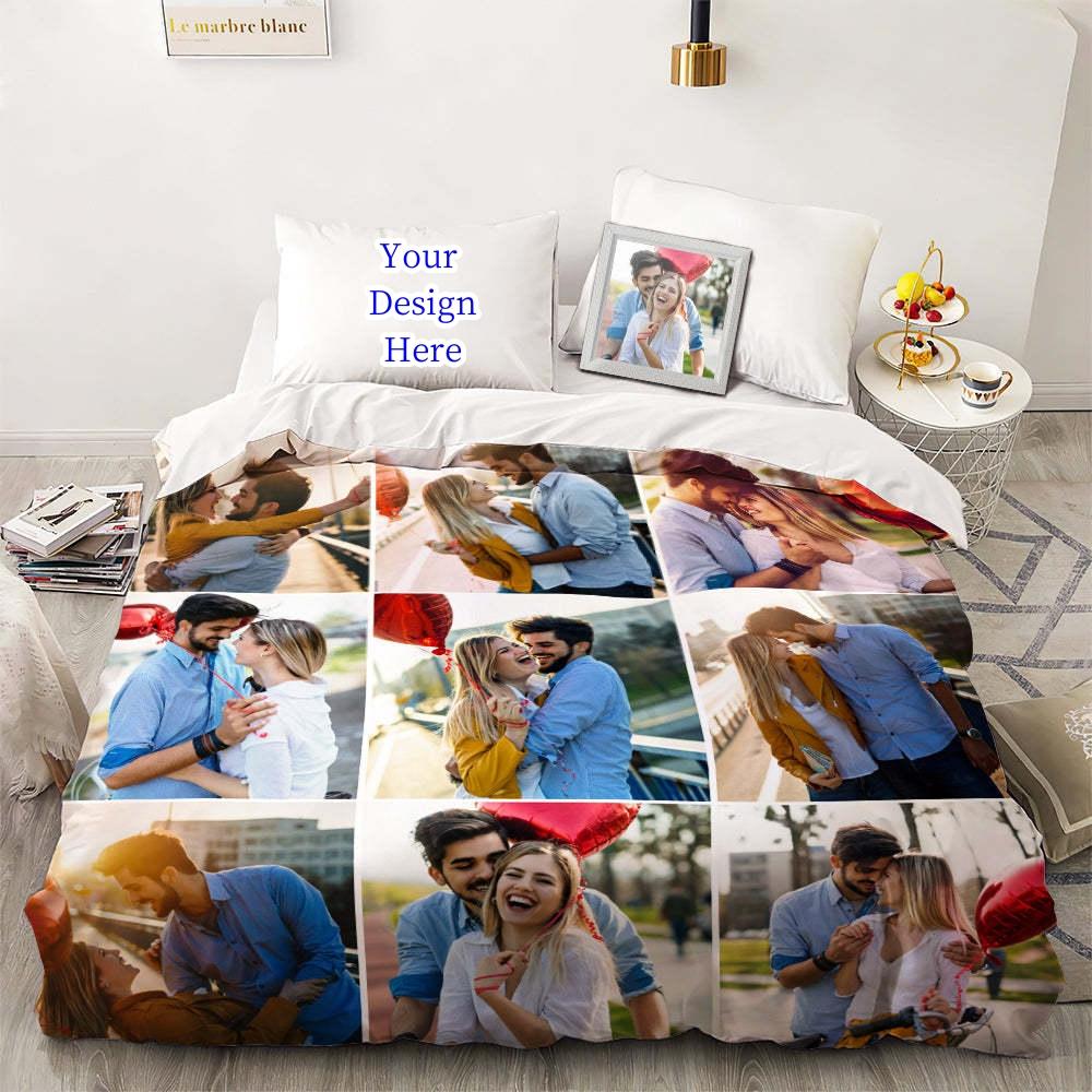 3D Vlastní Foto Ložní Set Zajímavý Kreativní Přizpůsobený Povlak na Peřinu s Povlaky na Polštáře Twin Full Queen King Size Dropshipping