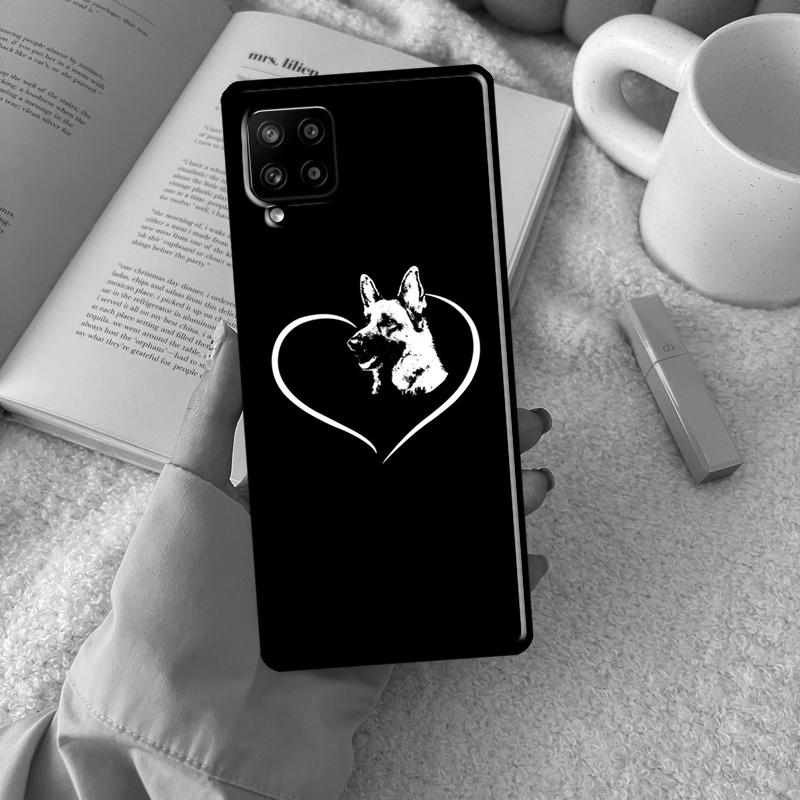 Tegneserie Schæferhund Deksel For Samsung Galaxy A54 A34 A14 A13 A12 A22 A32 A52 A72 A51 A71 A53 A52S Bakdeksel