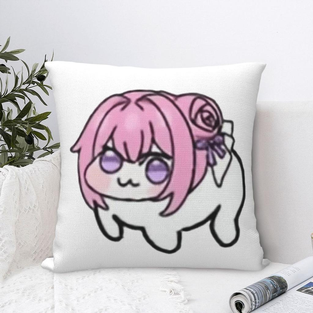 Nikke DORO Doll Victory Goddess Pink Dog Pillowcase Cushion Comfort Throw Pillow Sofa Cushions Used for Home Bedroom Living Room