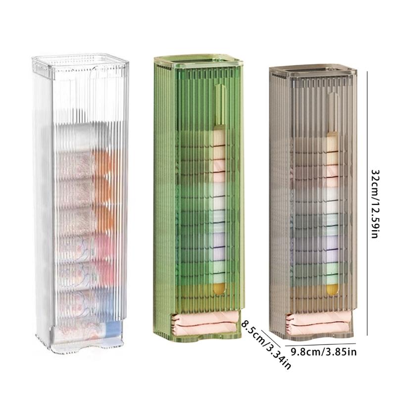 Wall Mounted Socks and Underwear Organizer Box Space Saving Panties Storage Case Plastic Bag Dispenser for Kitchen