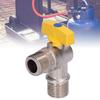 Brass Shut Off Valve G1/2 Male Thread Elbow Valve Durable Gas Angle Valve  Coal Gas