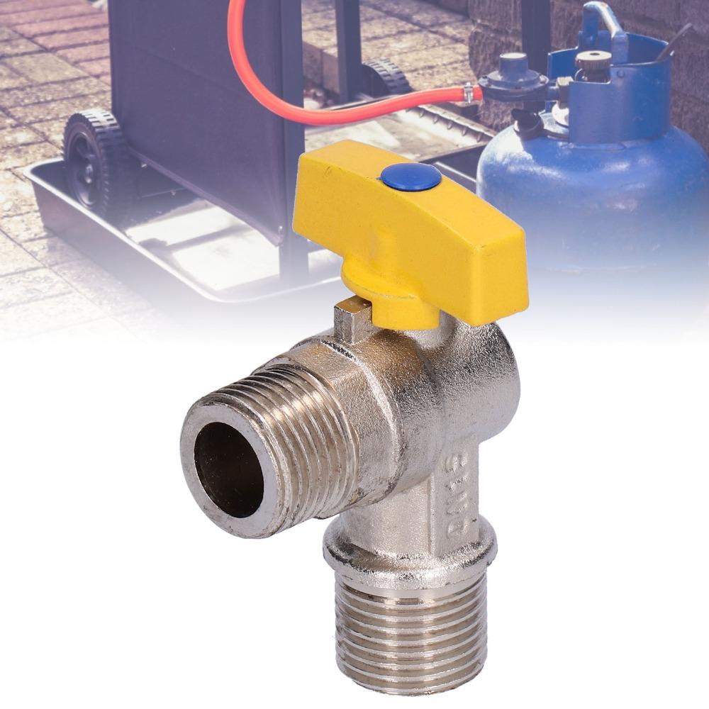 Brass Shut Off Valve G1/2 Male Thread Elbow Valve Durable Gas Angle Valve  Coal Gas