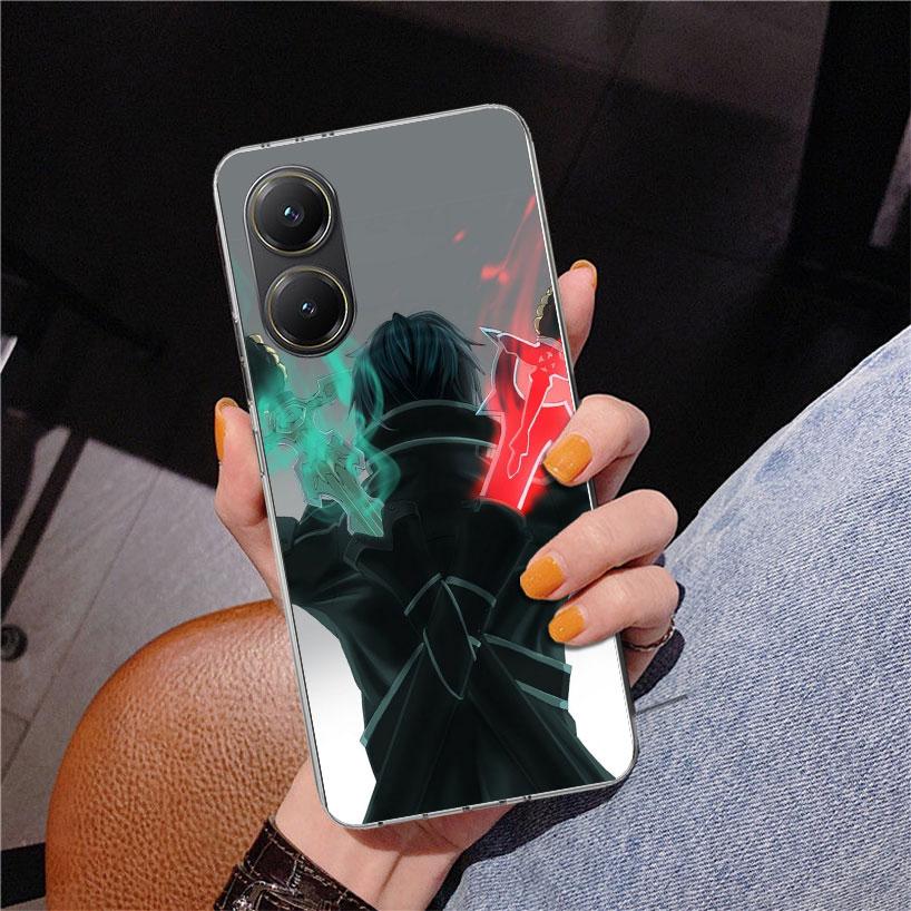 Sword Art Online Kirito Phone Case For Xiaomi Poco X7 X6 X5 Pro F7 Ultra Redmi 15C 15 13C 13 12C 12 10 10A 10C 9 9A 9C 9T Cover