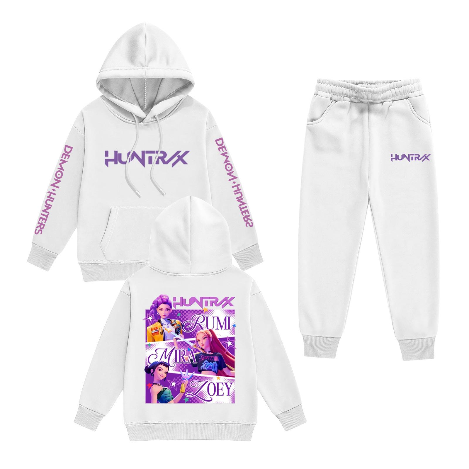 

Детский комплект худи с длинным рукавом, свободный пуловер с принтом букв, на шнурке, с капюшоном 160 белый