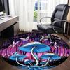 1 Stück Fantasy Wald Büro Runder Teppich, Matte Geeignet Für Büro, Unter Bürostühlen Schlafzimmer Wohnzimmer Heimdekoration, Raum Deko