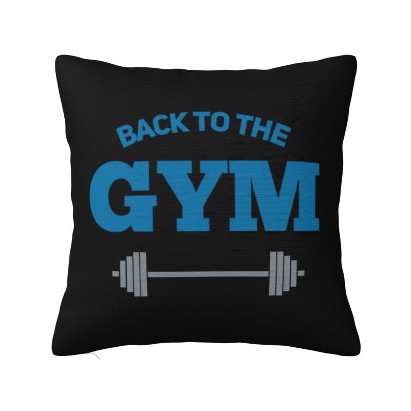 Bodybuilding Gym Throw Pillow Case cm Sofa Fitness Muscle Cushion Cover Soft Polyester Pillowcase Doublesided Printing