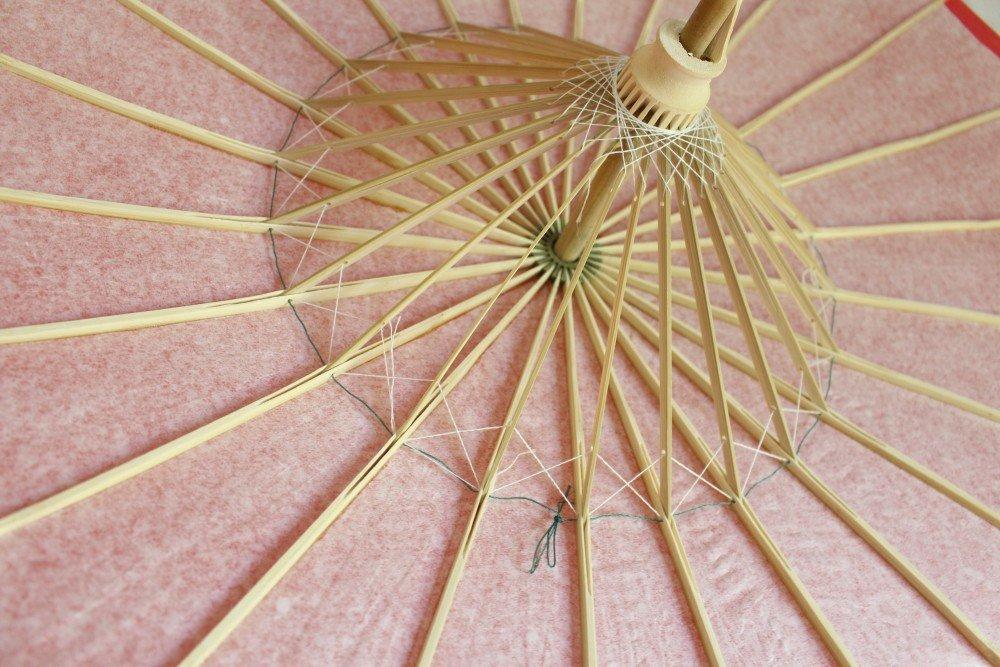 Smiti Japanese Umbrella Paper Umbrella Parasol Plain 9 Colors Diameter 84cm Red