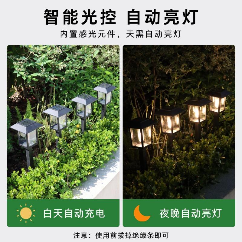 Solar-powered Lawn Lights, Courtyard Ground Lamps, Small Courtyard Outdoor Garden Atmosphere Lights, Energy-saving Lamps, Outdoor Lights