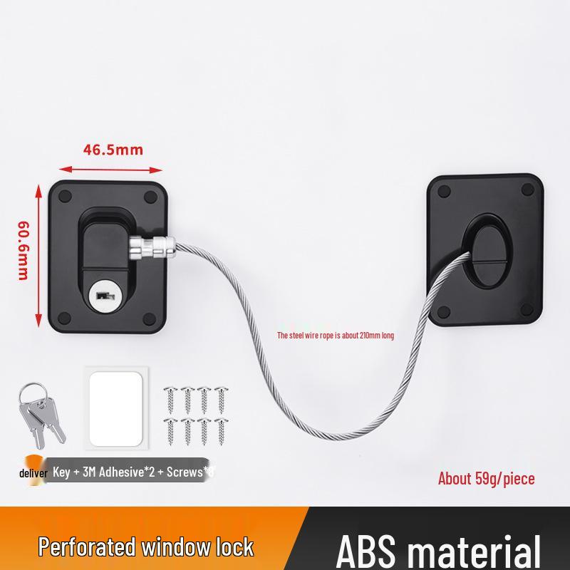 Punch-Free Child Safety Sliding Window Lock - Anti-Theft Limiter