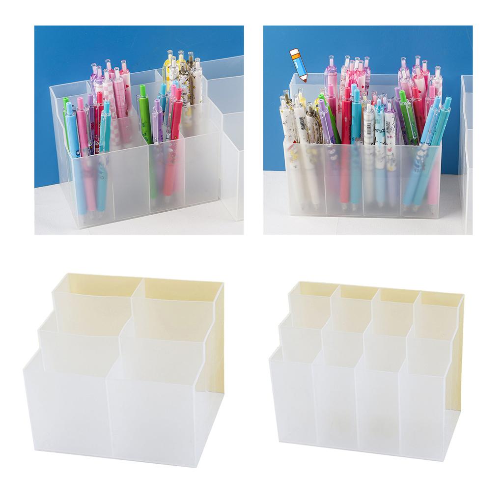 Stifthalter, Schreibtisch-Bleistift-Organizer, Halter, Marker-Displayhalter, 6 Fächer, 12 Fächer, Organizer für Kunstbedarf