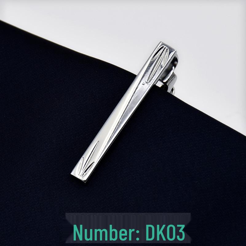 Men's 4cm Korean Style Silver Tie Clip - Suit & Shirt Accessory