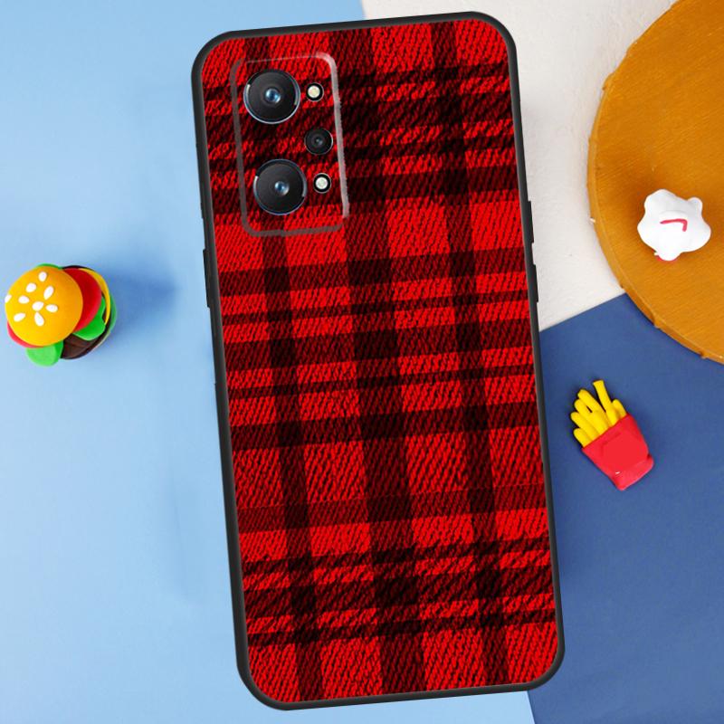 Buffalo Plaid Pattern For Realme GT 6 6T 5 GT7 Pro C61 C75 C55 C51 C21Y C25S C67 C53 13 12 10 11 14 Pro Plus Case