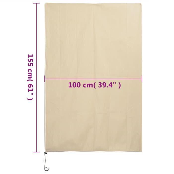 VidaXL Housses de protection pour plantes avec fermeture éclair 2 pcs 364876