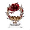 2D Acrylic Rose Flower Gift Mother Day Decoration Decorative Plaque for Closet