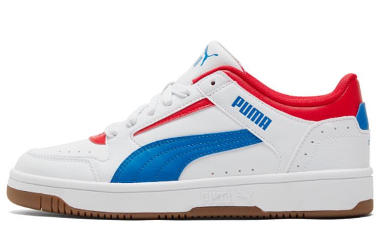 Puma Rebound Joy Low White Future Blue High Risk Red 37