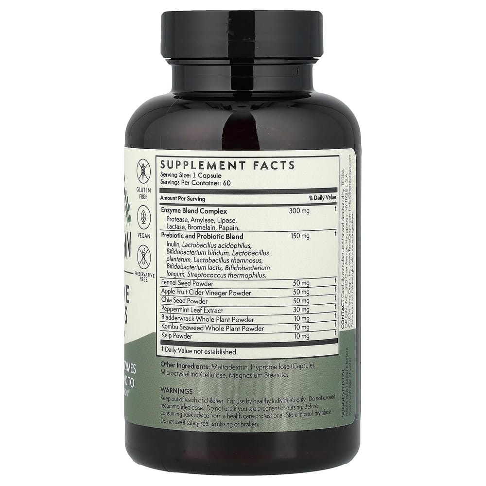 TerraOrigin Enzyme Capsules, 60 Count