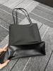 Minimalist Lambskin Tote Bag - Casual Commute, Thin Strap, Large Capacity, Women's Shoulder Shopping Bag.