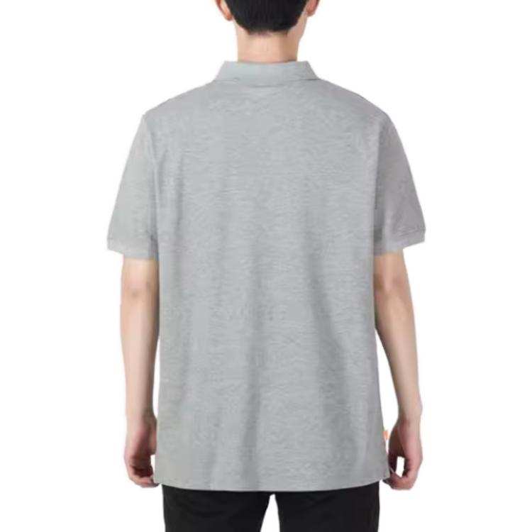 Timberland Casual Short Sleeve Polo Shirt Men polo shirts Gray A24H2-052