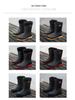 Men's Waterproof Mid-Calf Non-Slip Rain Boots – Fashionable Korean-Style Slip-On Rubber Shoes.