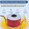 Motorcycle Air Filter Cleaner Oil Filter Kit for Kawasaki KLX250 KLX300 KLX300 R KLX650
