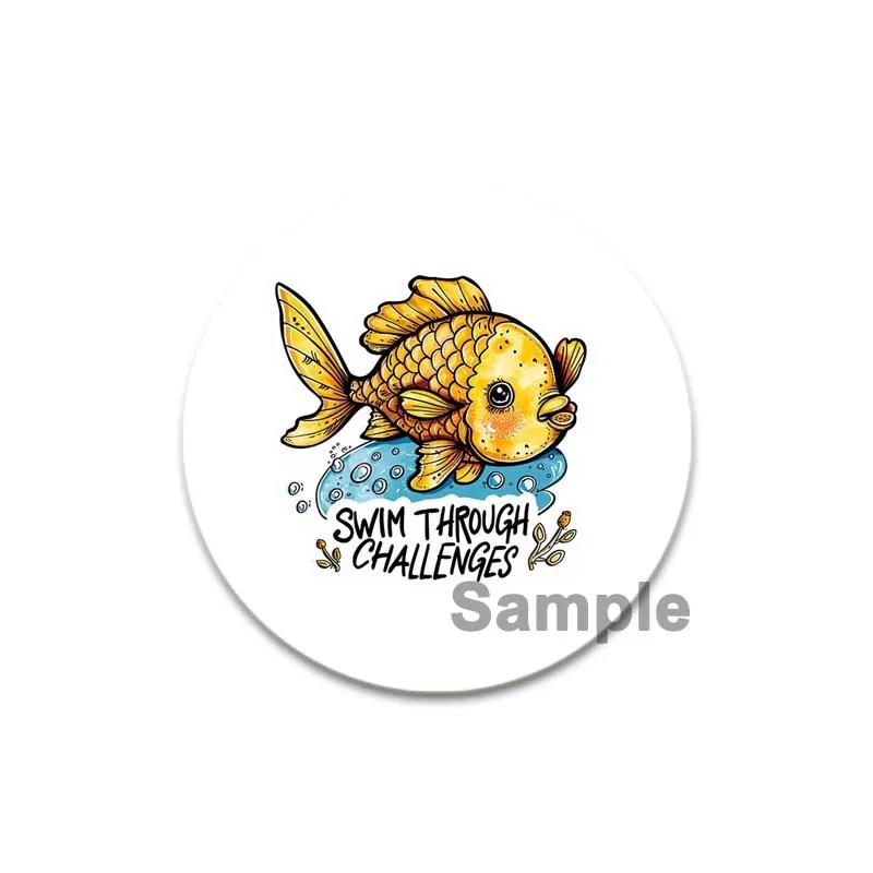 

32/44/58 мм Забавные животные, такие как кошки и собаки Значок Ад Клоун Лягушка Булавки Мультяшный узор Брошь Одежда Сумка Кепка Декор Ювелирные изделия 32mm