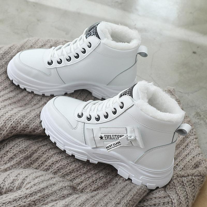 New large size cotton shoes casual velvet winter shoes versatile women's shoes