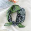 Fashion Floral Print Square Scarf Soft Handkerchief Women Hair Scarf Cotton Linen Head Scarfs Ladies Neck Scarves Summer Autumn
