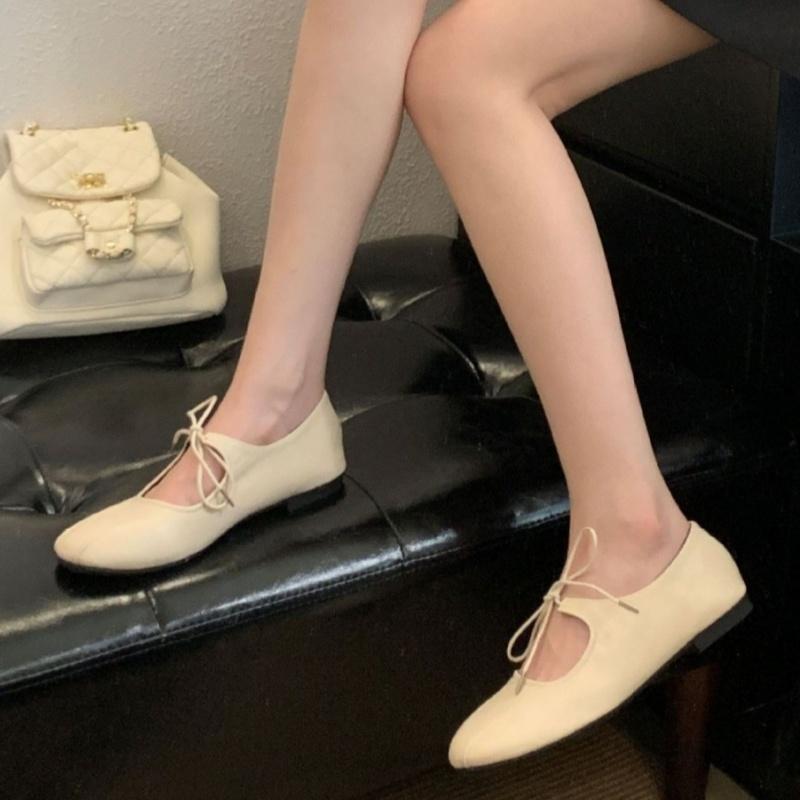Fashion Fashion Butterfly-Knot Women Flats Shoes 2025 Mary Janes Casual Soft Female Shallow Footwear Round Toe Ladies Flats With Shoes
