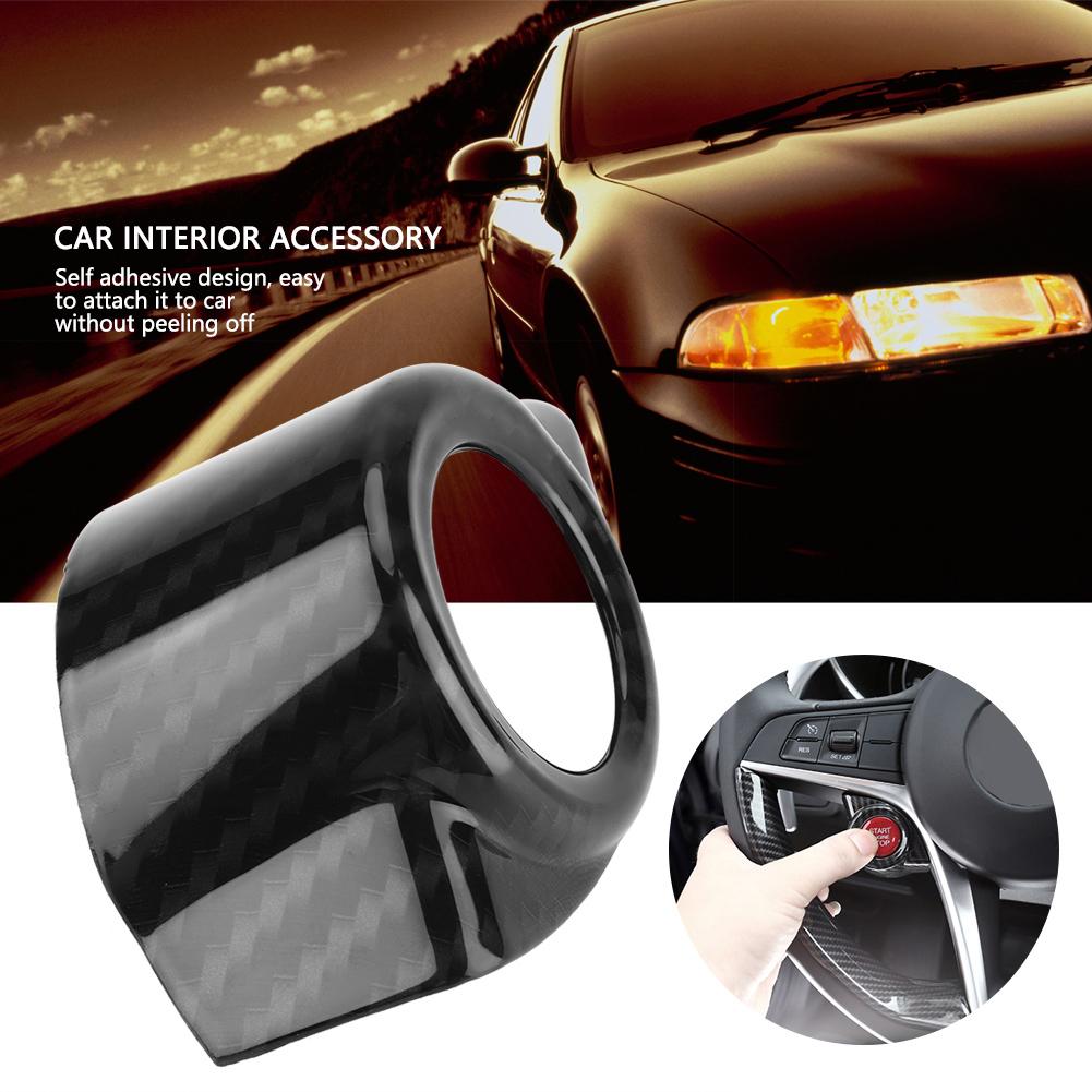 Car Interior Ignition Engine Start Stop Button Frame Cover for Alfa Romeo Stelvio Giulia