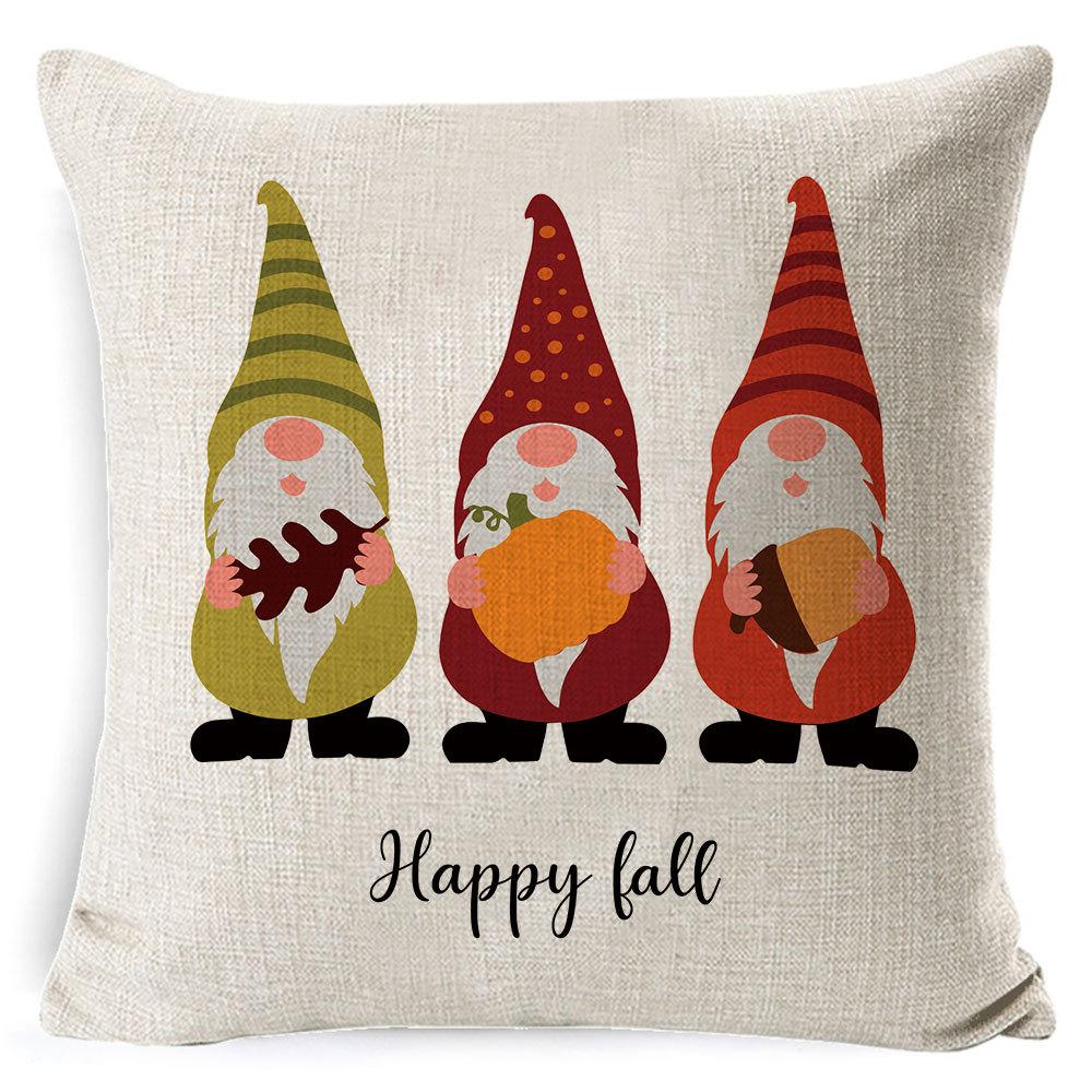 Home Furnishings Christmas Pillow Cover Nordic Plaid Linen Cushion Cover Sofa Cushion Cover