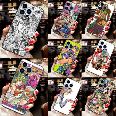 Capa de celular Jolyne Kujo Johnny Joestar Jojo para iPhone 12 13 Mini 11 14 Pro Max X XS XR Max 7 8 Plus SE Soft Case Fundas