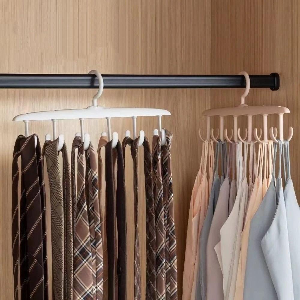 Portable Multi-Functional Hanger Multi-Hook Closet Organizer Clip Rotating Hanger  Dorm
