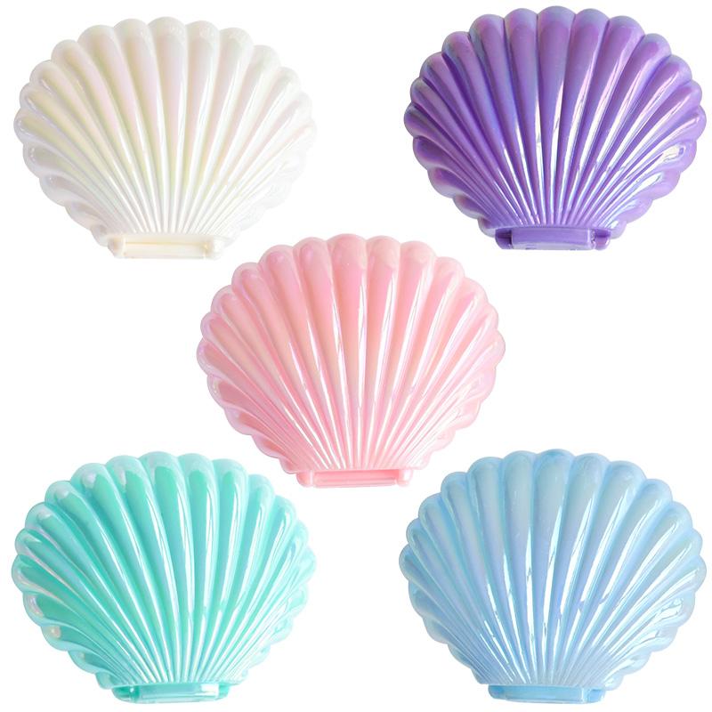5pcs Shell Candy Gift Boxes Plastic Snack Cookie Jewelry Storage Box Kids Mermaid Birthday Party Favors Decor Wedding Supplies