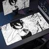 Large Writing Non-slip Office Student Gamer Mat Cute Reze And Flower Art Table Laptops C-Chainsaw Mans Thicken Durable Mouse Pad