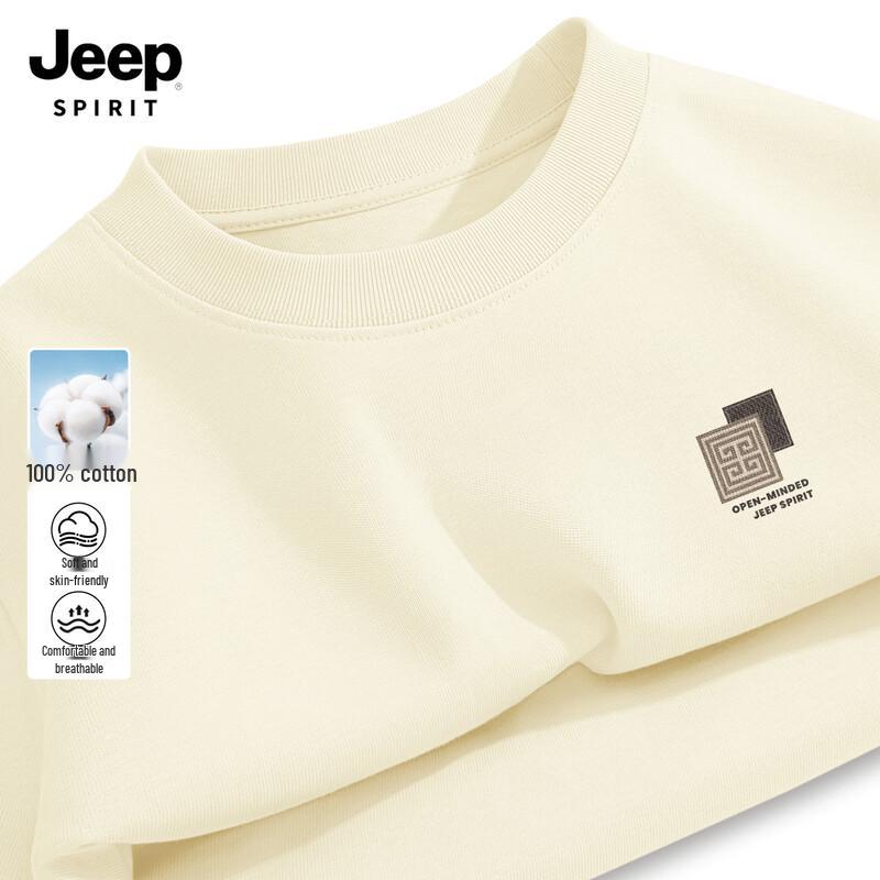 JEEP SPIRIT Herren 2026 Lässiges Baumwoll-Langarm-T-Shirt