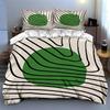 Green circle lines Bedding Duvet cover sets Duvet covers Pillowcases gifts (1 * Duvet Cover 2 * Pillowcases, without duvet insert)