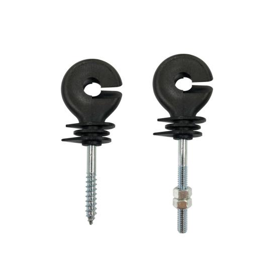 10 Stück Isoliernägel, tragbar, mit Gewindebohrer, sonnenbeständig, feste Leitung, ABS, hohe Festigkeit, Zaunisolatoren, Weide