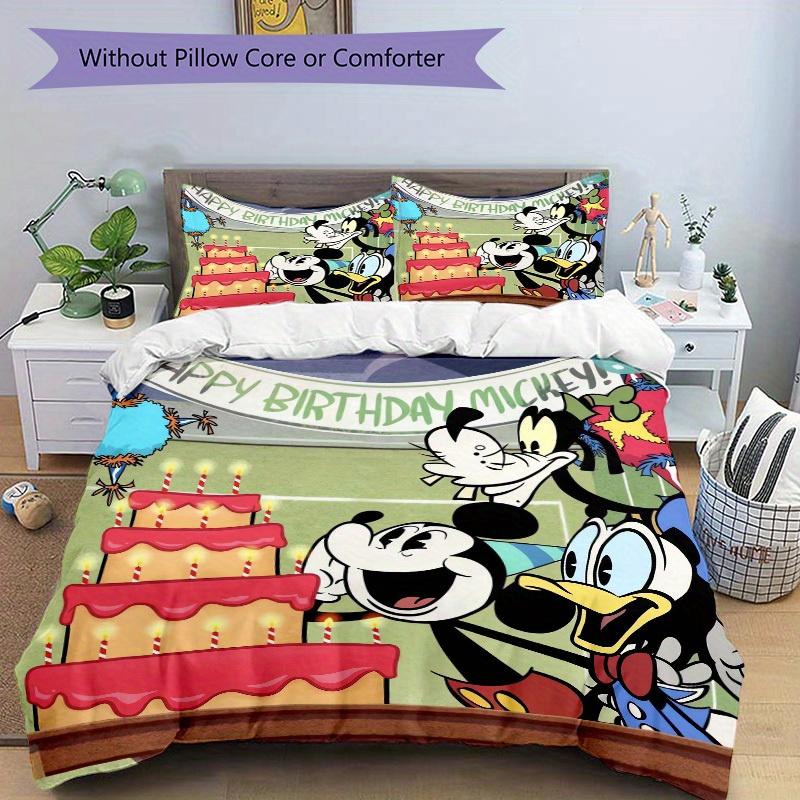 3pcs set Birthday, Celebration, Friends Bedding Set with Duvet Cover+Pillowcases, All-Season Polyester, Zipper Closure50