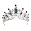 Elegant Large Crown Headband for Performances and Birthdays Featuring Sturdy Alloy Materials and Stylish Crystals