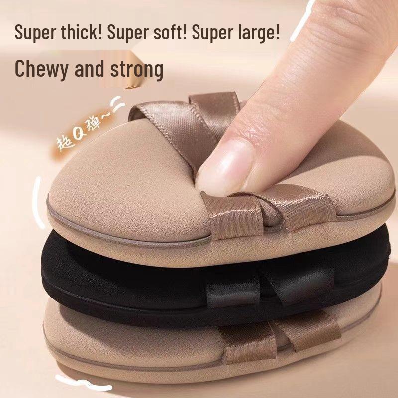 Double-Sided Silk Ribbon Air Cushion Puff, Expands When Wet, Super Soft, Dual-Use for Wet/Dry, Foundation-Resistant, Same Style As Little Girl.