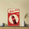 RETROGAMECZ Nuka Cola Hliníkový Znak Vintage Logo Dekor Prachotěsný Vodotěsný Kavárenská Deska